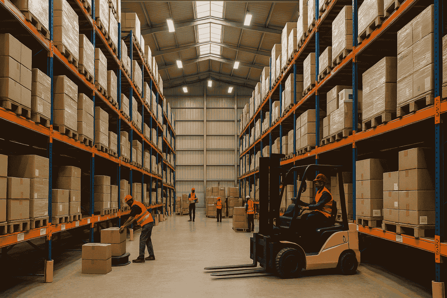 Warehouse CCTV and network infrastructure