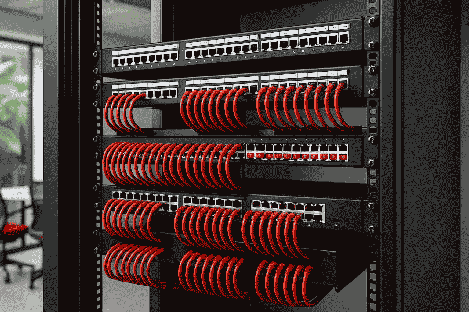 Structured cabling and network rack by Smart IT Solutions